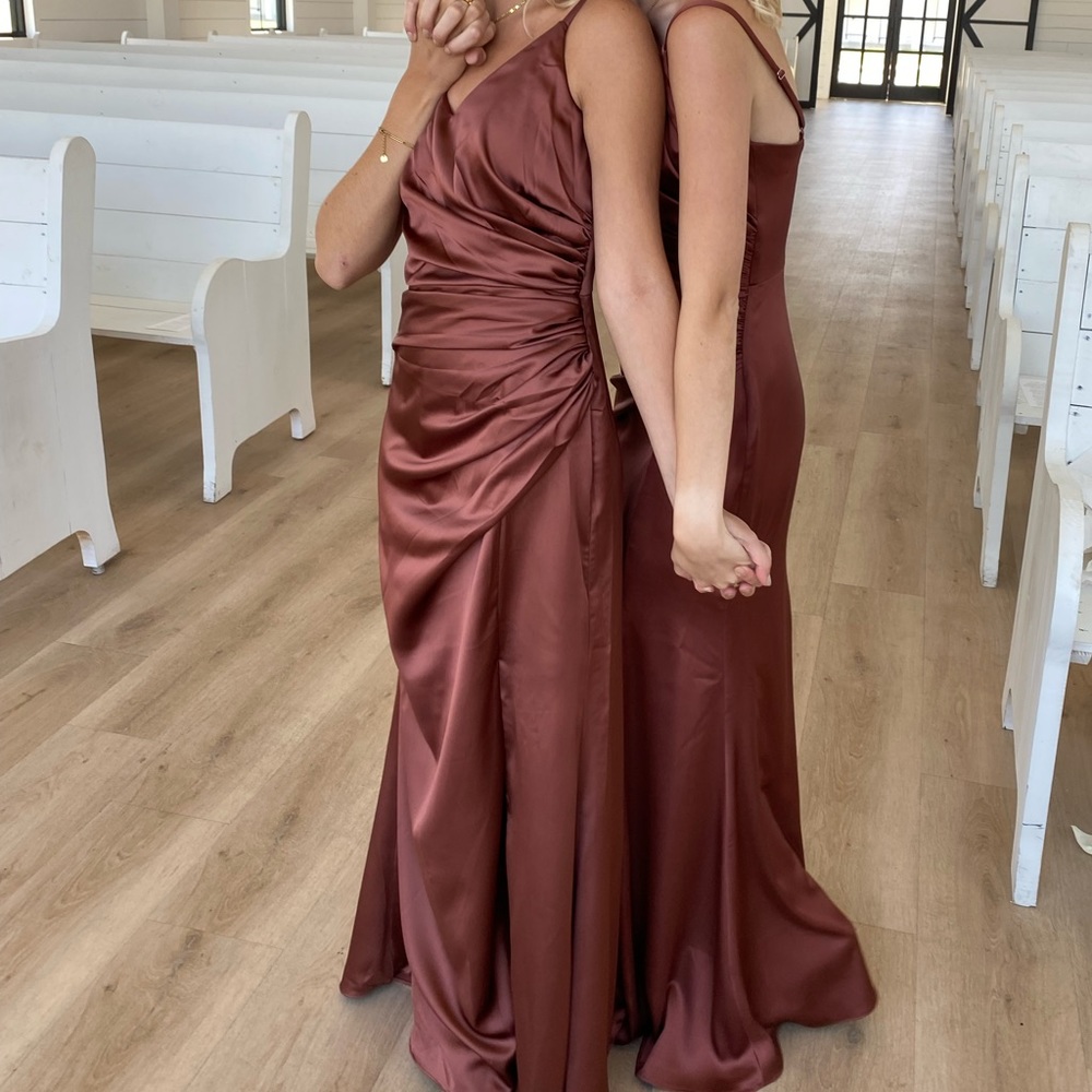 Revelry Rory dress in Cinnamon Rose